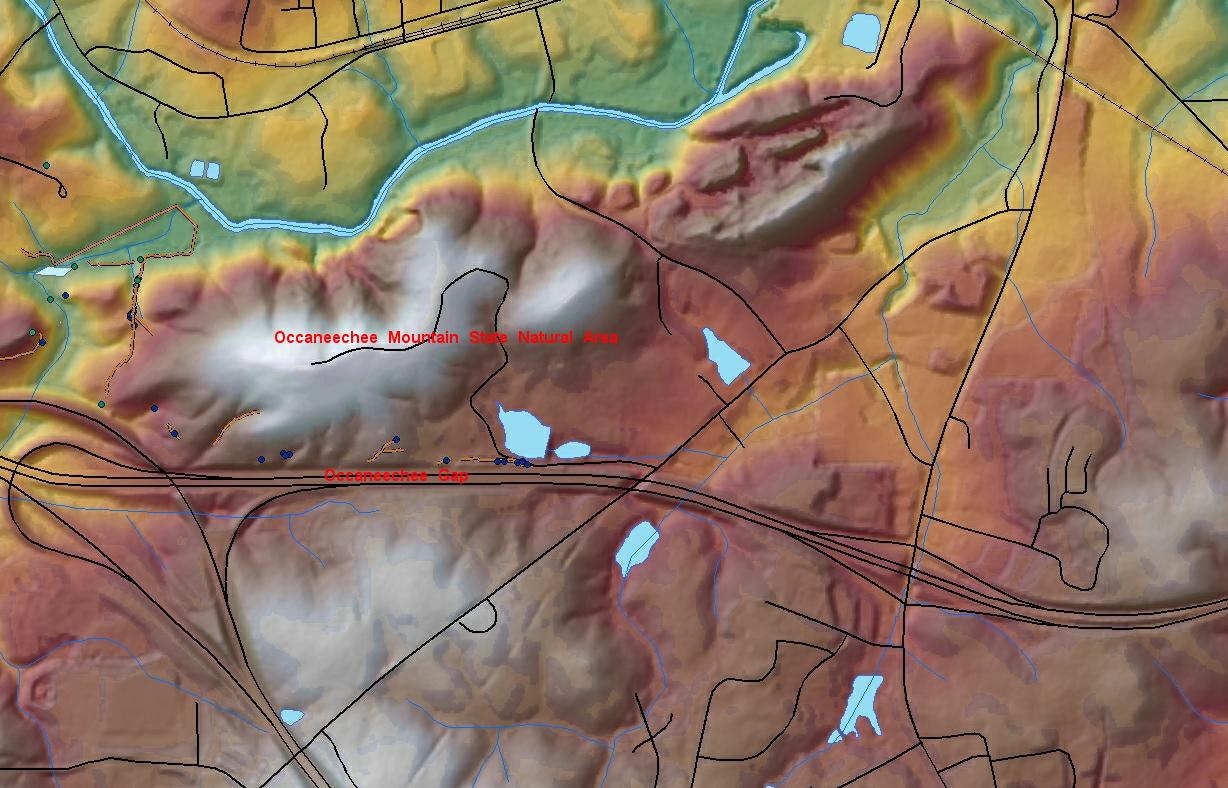 Occaneechi Gap DEM